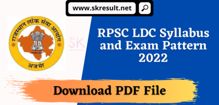 Rajasthan LDC Syllabus 2021 in Hindi PDF