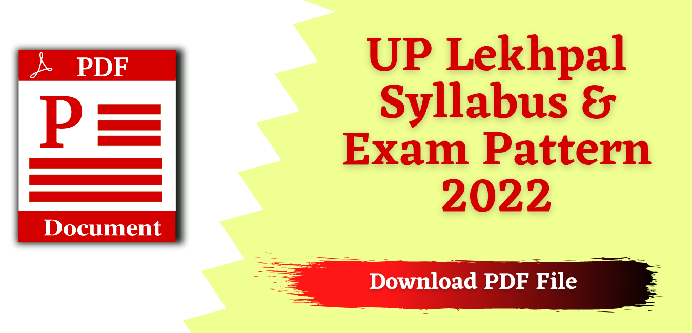 UP Lekhpal Syllabus 2022 in Hindi PDF Download- UPSSSC