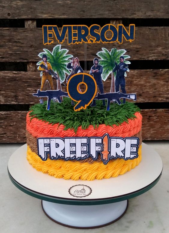Free Fire Cake Design Images for Birthday