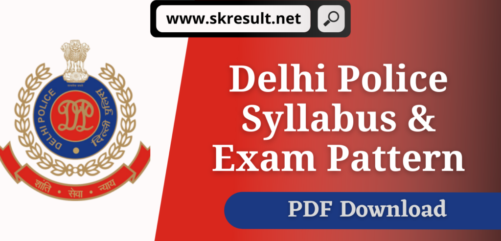 Delhi Police Constable Syllabus 2023 in Hindi PDF Download