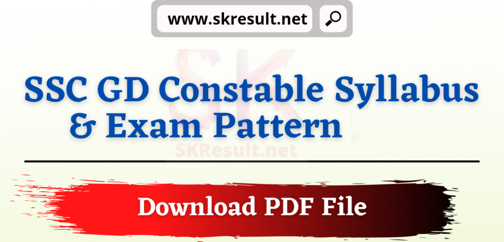 SSC GD Syllabus in Hindi PDF Download 3 SSC GD Syllabus 2022 in Hindi PDF Download एसएससी जीडी सिलेबस