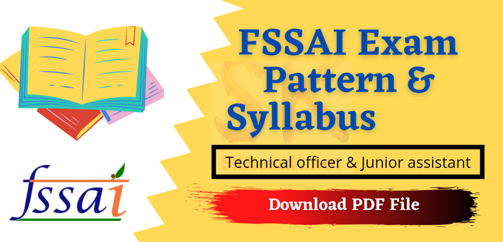 FSSAI Syllabus 2022 in Hindi PDF