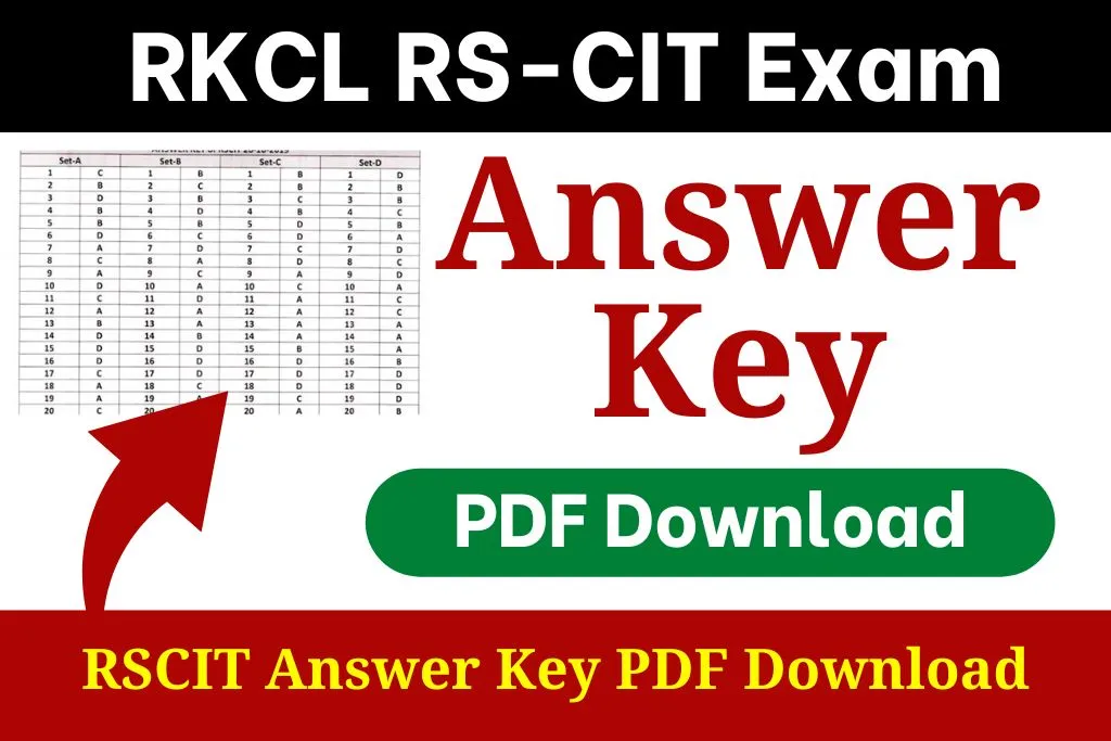 RSCIT Answer Key 2024 PDF Download Link