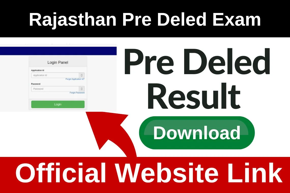 Rajasthan Pre Deled Result 2024