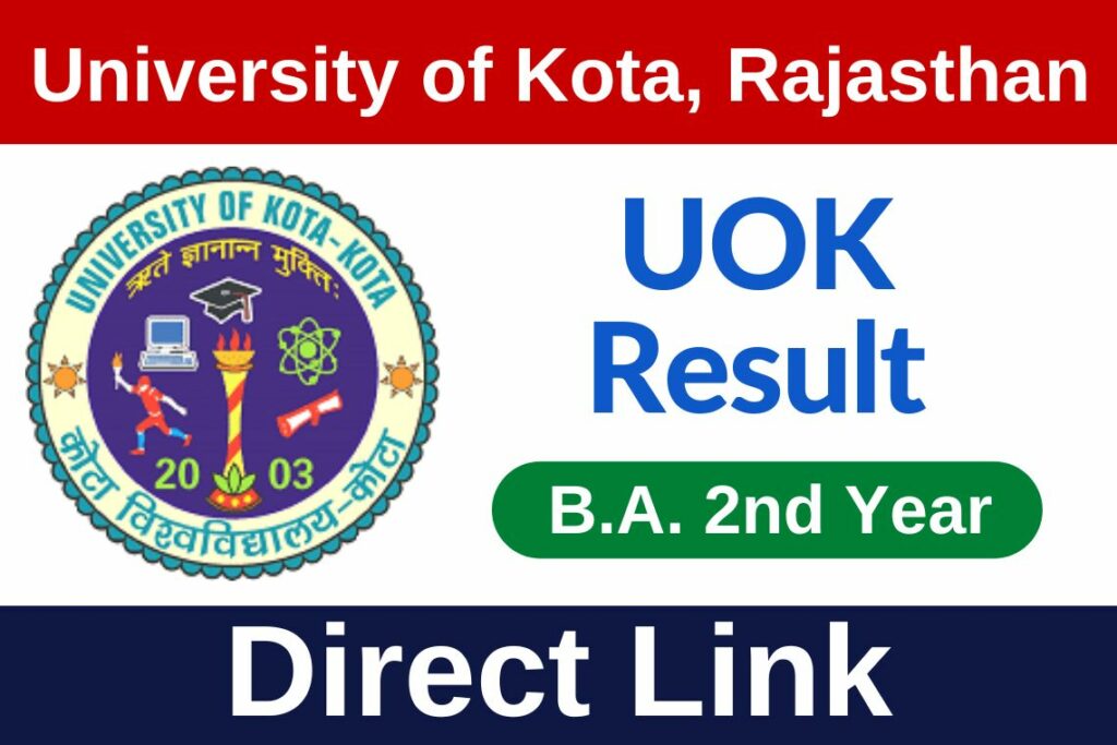 Kota University BA 2nd Year Result 1 2 Kota University BA 2nd Year Result 2023 Direct Download Link बीए सेकंड ईयर रिजल्ट