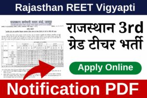 REET Vigyapti 2023 PDF Download
