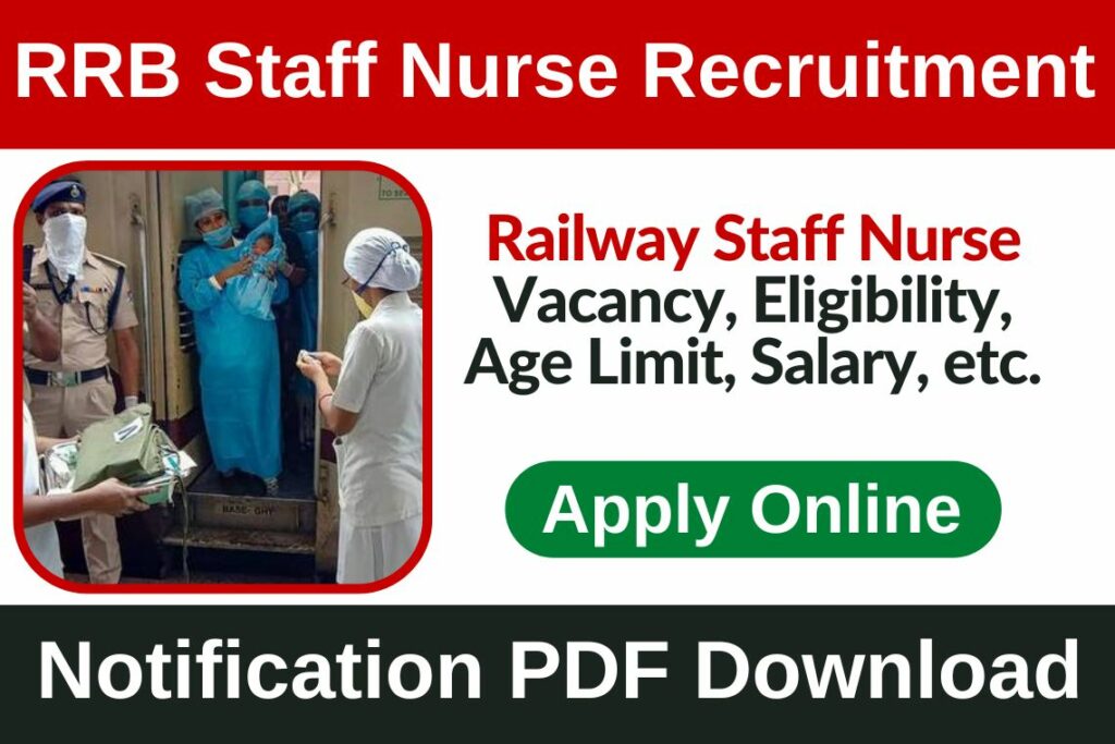 RRB Staff Nurse Recruitment 2023 Notification PDF