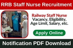 RRB Staff Nurse Recruitment 2023 Notification