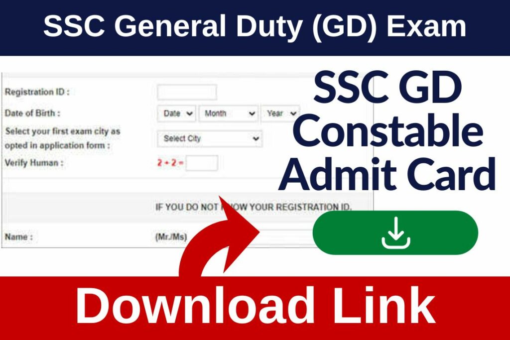 SSC GD Admit Card 2023 