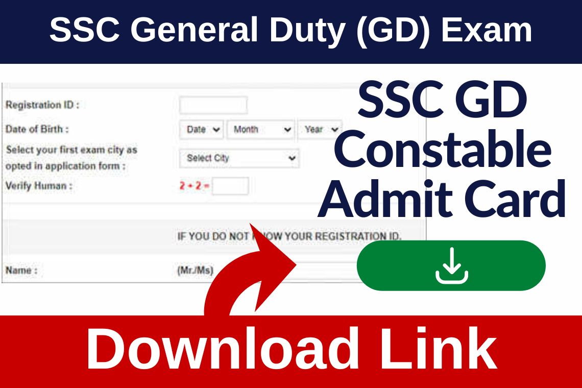 SSC GD Admit Card 2023 Download Direct Link