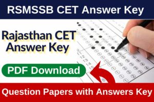 Rajasthan CET Answer Key 2023