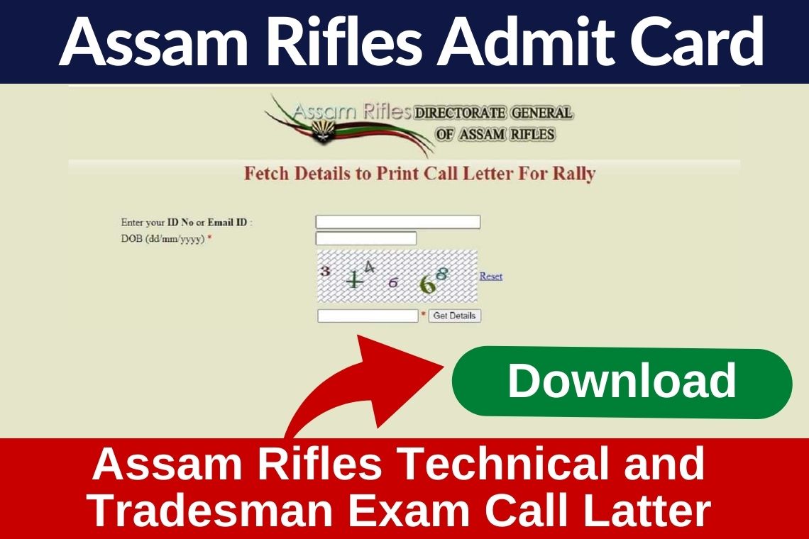 Assam Rifles Admit Card 2023 Download Link