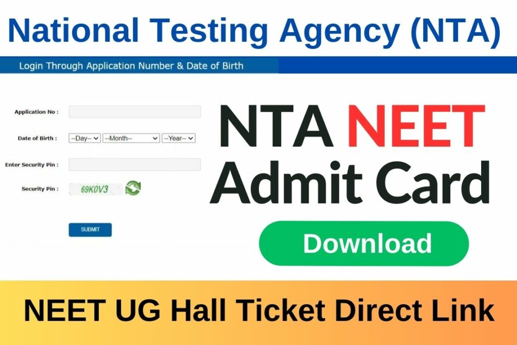NEET Admit Card 2023 Release Date and Time