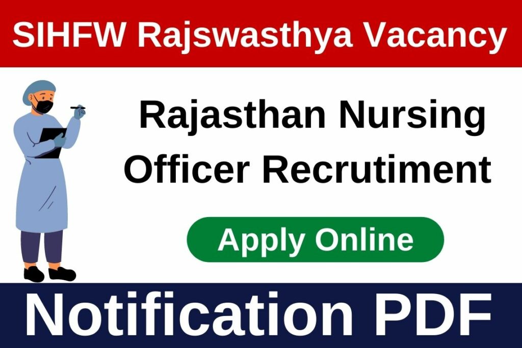 Rajasthan Nursing Officer Recruitment 2024