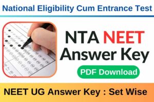 NEET Answer Key 2023 PDF Download