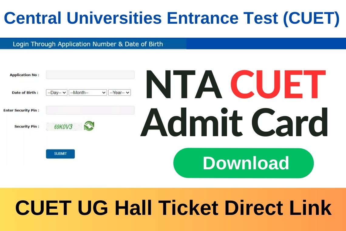 CUET Admit Card 2024 Download Link