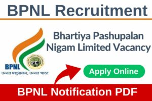 BPNL Recruitment 2024 Notification PDF