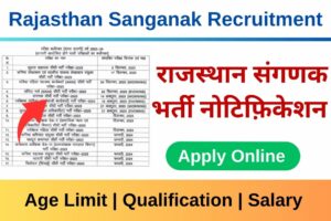 Rajasthan Sanganak Recruitment 2024