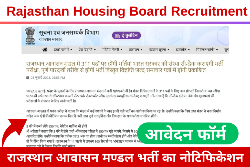 Rajasthan Housing Board Recruitment 2023 