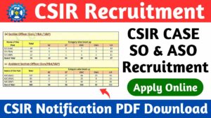 CSIR Recruitment 2023 Apply Online