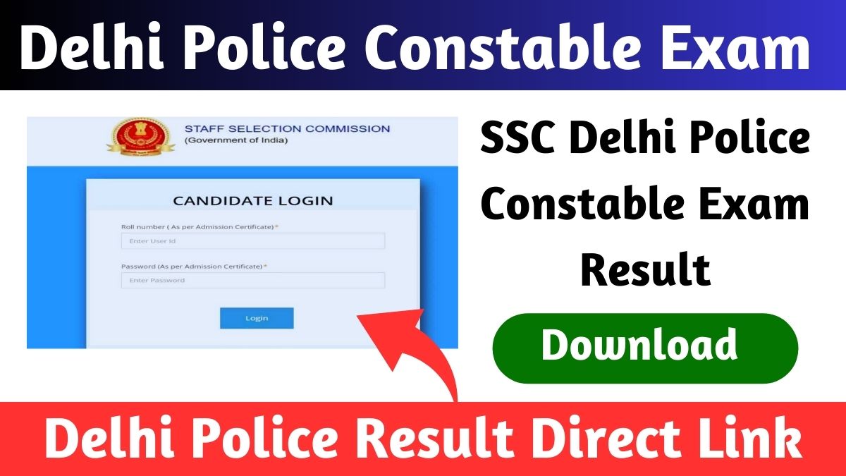 Delhi Police Constable Result 2023 PDF Download